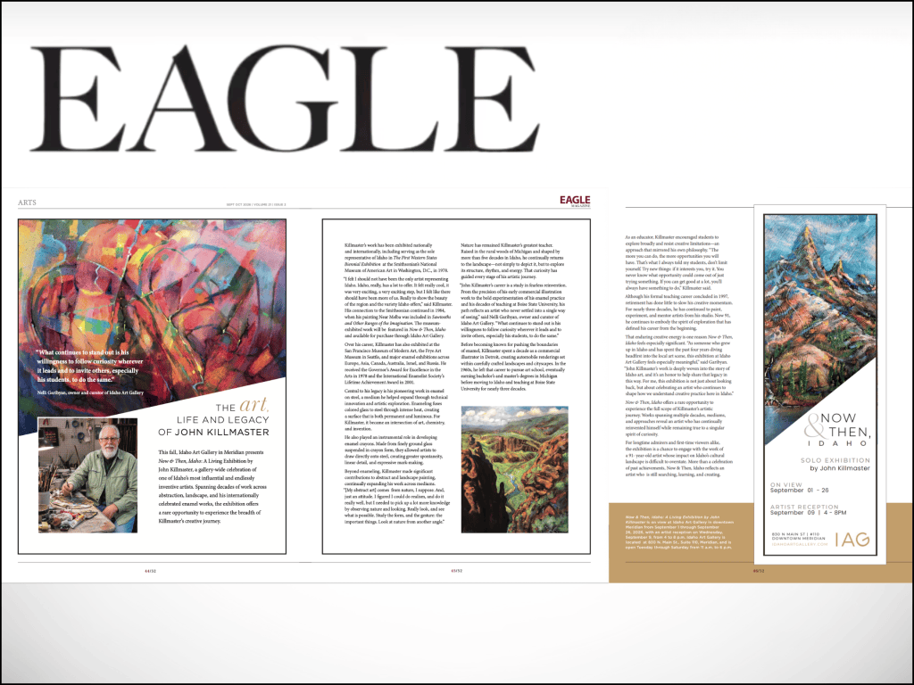 news article about a local idaho artist